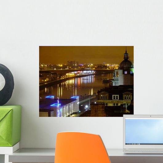 Glasgow Night Wall Decal