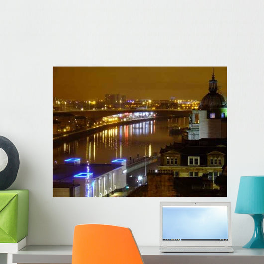 Glasgow Night Wall Decal