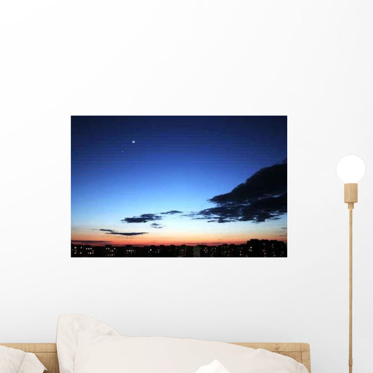 Sunset Blue Sky Wall Decal