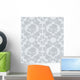 Seamless Ornament Floral Gray