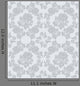 Seamless Ornament Floral Gray