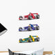 Formula One Racecars Wall Decal