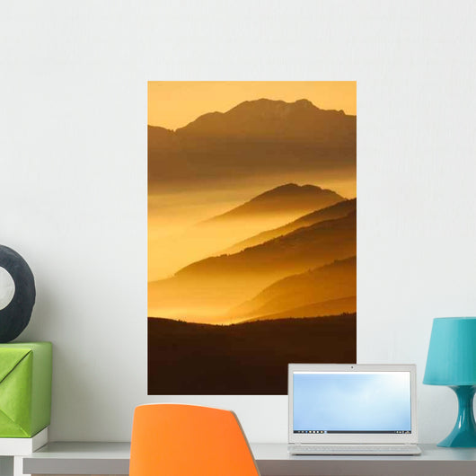 Sunset Mountains Wall Decal