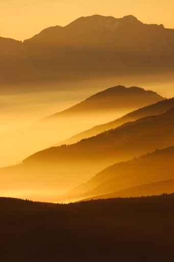 Sunset Mountains Wall Decal