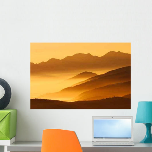 Sunset Mountain Wall Decal