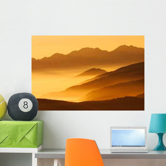 Sunset Mountain Wall Decal