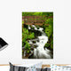 bridge over wahkeena falls Wall Mural