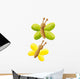 Green and Yellow butterfly Wall Decal