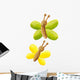 Green and Yellow butterfly Wall Decal
