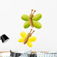 Green and Yellow butterfly Wall Decal