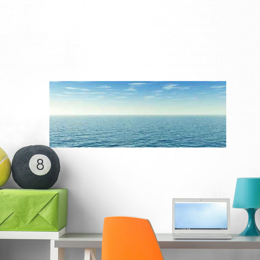 Open Ocean and Sky (Wide Shot) Wall Decal Design 2
