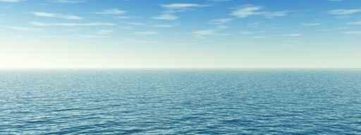 Open Ocean and Sky (Wide Shot) Wall Decal Design 2