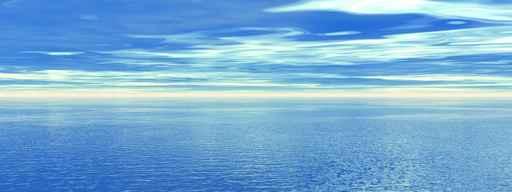 Open Ocean and Sky (Wide Shot) Wall Decal Design 1