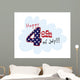 4th of July independence day - vector illustration Wall Decal