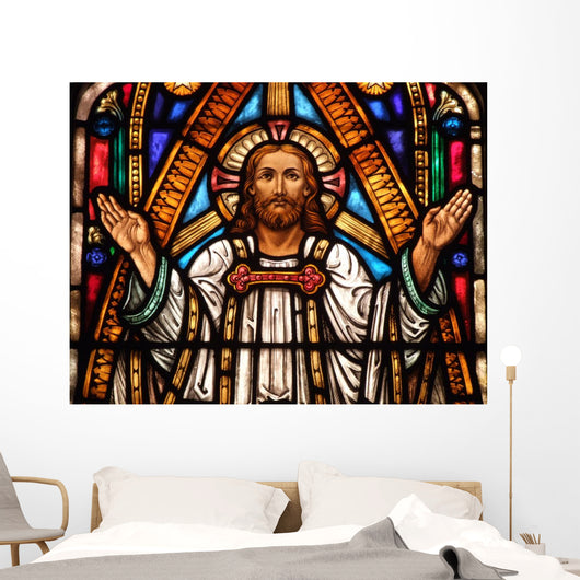 Stained Glass Window Jesus