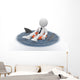 Businessman Floating Life Preserver Wall Decal