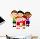 five kids Wall Decal