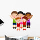 five kids Wall Decal