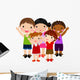 five kids Wall Decal