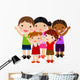 five kids Wall Decal