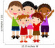 five kids Wall Decal
