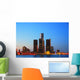 Detroit Skyline Dusk Wall Decal
