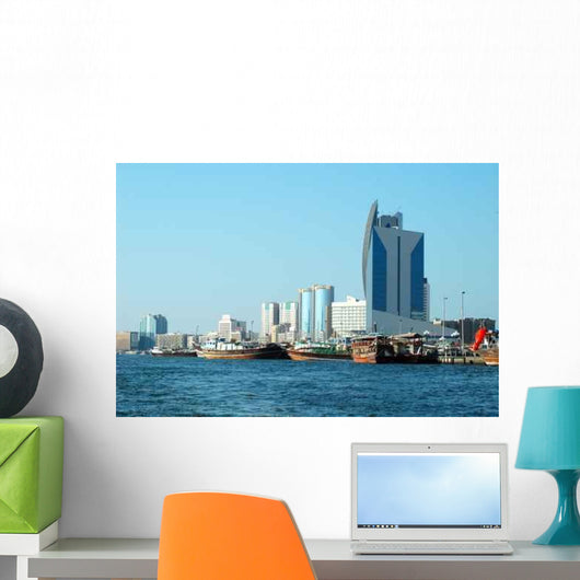 Dubai Creek Skyline Wall Decal