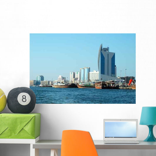 Dubai Creek Skyline Wall Decal
