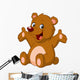 Happy teddy bear Wall Decal