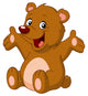 Happy teddy bear Wall Decal