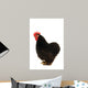 Black Cock Wall Decal