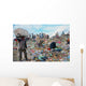 poor people working in a rubbish dump Wall Mural