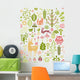 Seamless Forest Pattern Wall Decal