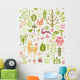 Seamless Forest Pattern Wall Decal