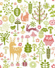 Seamless Forest Pattern Wall Decal