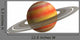 Outer Space Saturn Wall Decal
