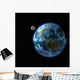 The Earth and the Moon from Space Wall Mural
