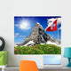 Beautiful Mountain Matterhorn with Wall Decal Design 1