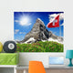 Beautiful Mountain Matterhorn with Wall Decal Design 1