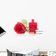 Rose and Nail Polish Wall Mural
