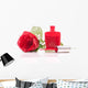 Rose and Nail Polish Wall Mural