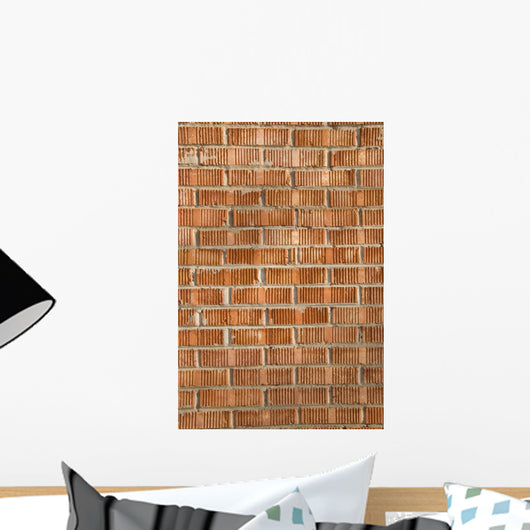 Red Brick Wall Wall Decal