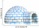 Igloo Isolated on White Background Wall Decal