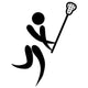 Lacrosse sign Wall Decal