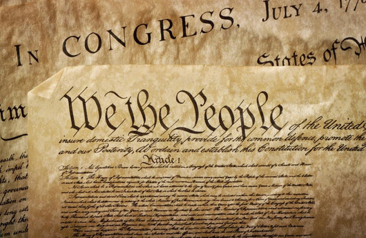 Close-up Us Constitution