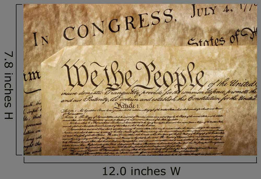 Close-up Us Constitution