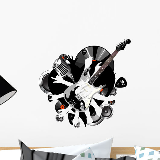 Music Instrument Wall Mural
