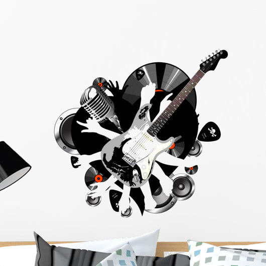 Music Instrument Wall Mural