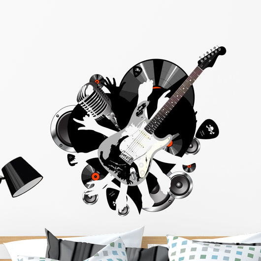 Music Instrument Wall Mural