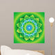 Bright Green Mandlala of Anahata Chakra Vector Wall Mural